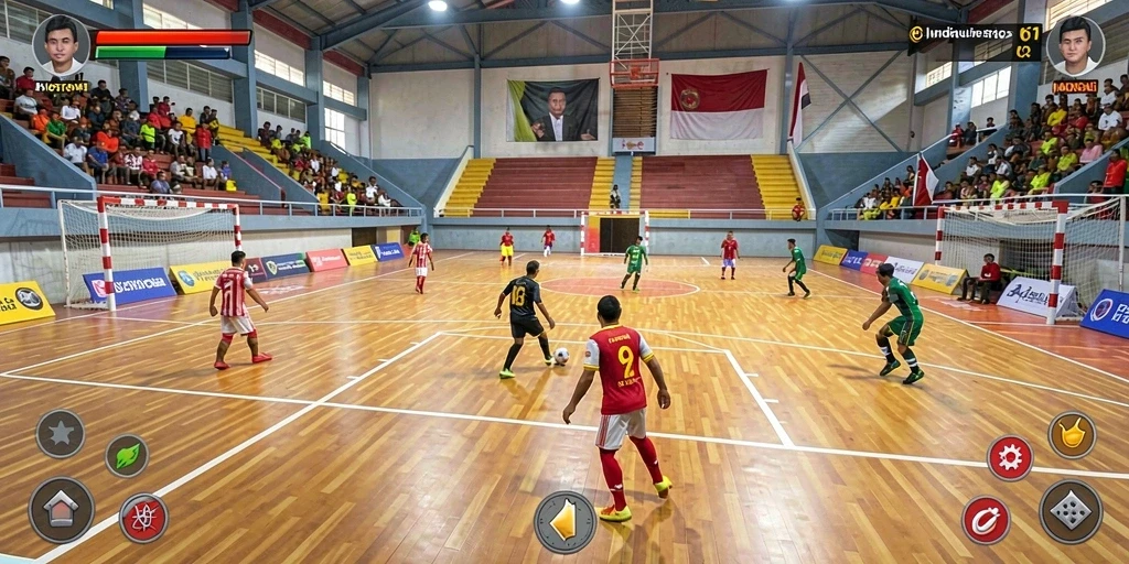 Tangkapan layar pertama menunjukkan karakter utama dalam aksi.