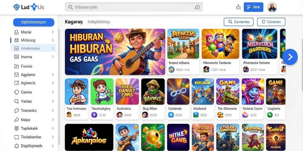 Menyajikan tampilan antarmuka permainan yang menarik.