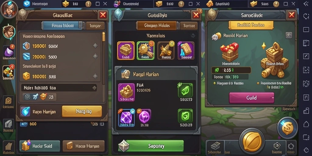 Screenshot ini memperlihatkan karakter utama dalam aksi.