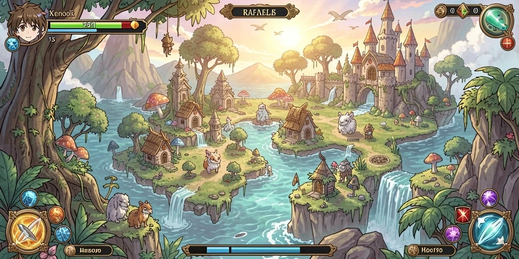 Tangkapan layar menampilkan grafis menakjubkan dalam game.