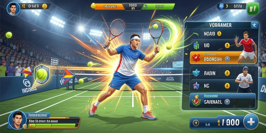 Tangkapan layar menampilkan gameplay yang intens.
