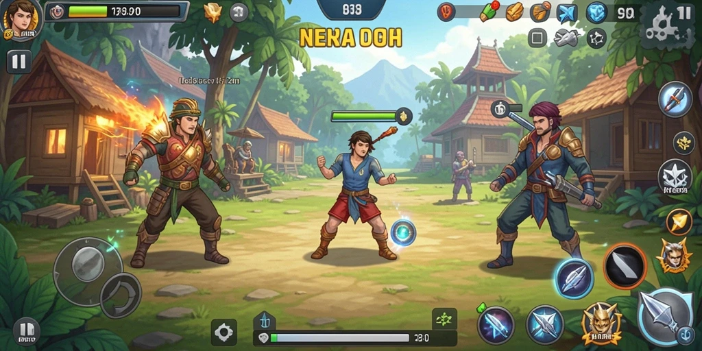 Screenshot menunjukkan tampilan menu utama yang intuitif.