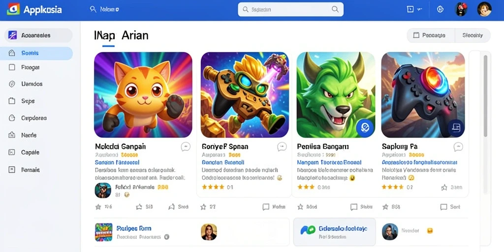 Tampilan mesin slot dengan tema tropis yang cerah.